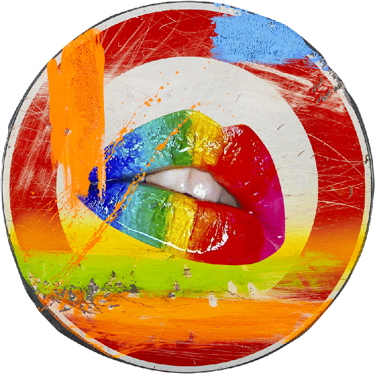 Acrylic, Fluorescent Colors, Dough, Colored Yuta, Waxed - Circle (800x800), Png Download