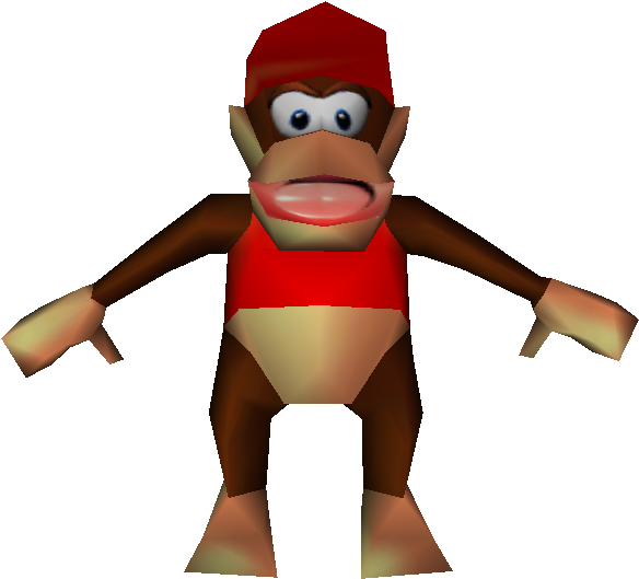 Download Zip Archive - Donkey Kong 64 Model (750x650), Png Download