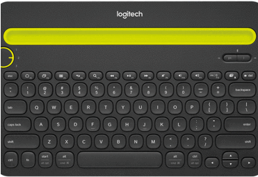 Logitech Multi-device K480 Wireless Keyboard - White (350x350), Png Download