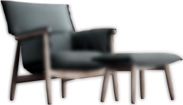 Dark Slider 2 Chair - Club Chair (652x375), Png Download