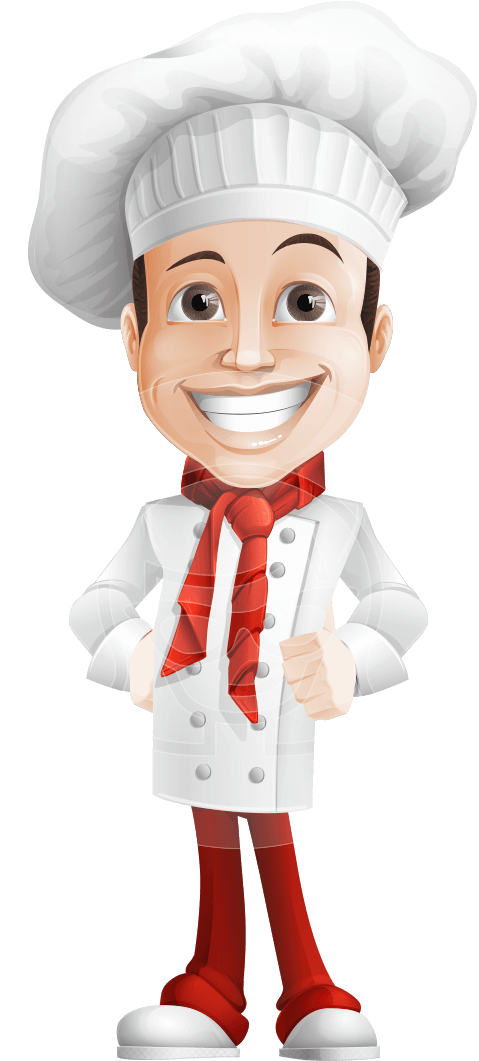 Cartoon Chef Character - Free Transparent PNG Download - PNGkey