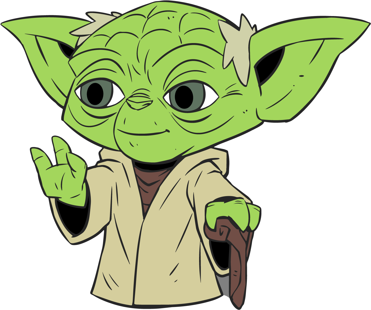 Star Wars Png Transparent Library Yoda - Yoda Clipart (1564x1564), Png Download