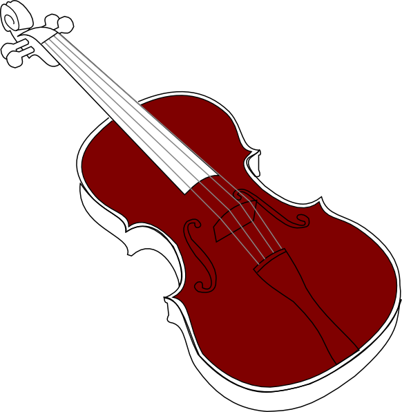 Violin Svg Clip Arts 582 X 596 Px (582x596), Png Download