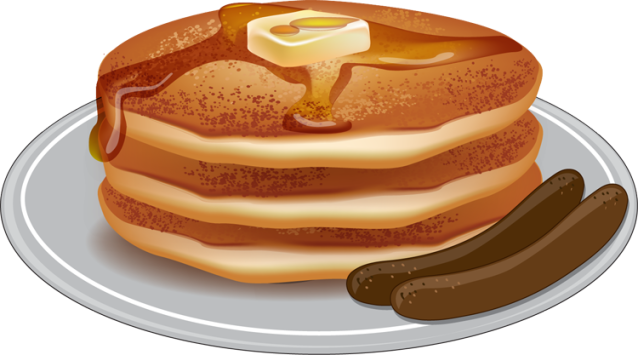 Pancake Clip Art - Pancake Clipart (638x355), Png Download