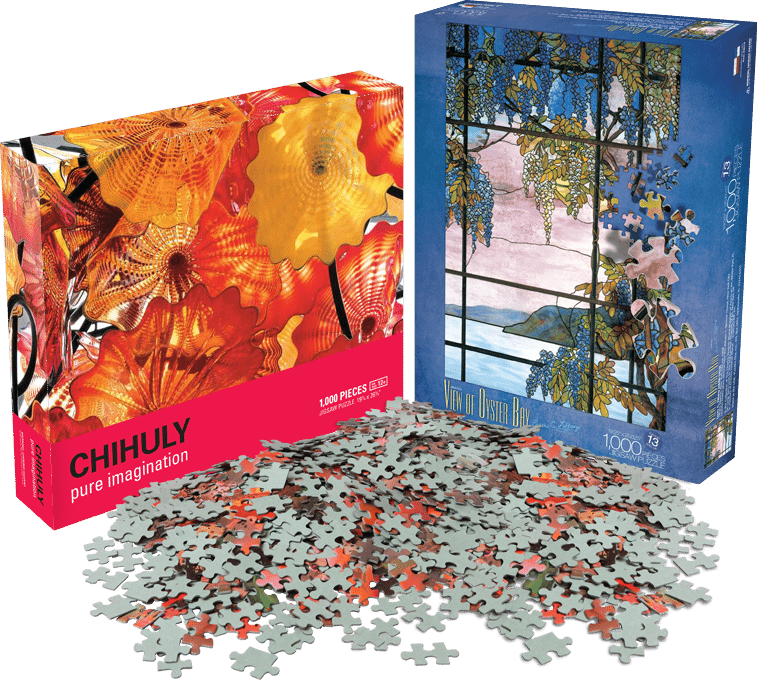 Shine A Light On Your Glass And Have Them Looking For - Chihuly Pure Imagination Persian Chandelier Jigsaw (757x680), Png Download