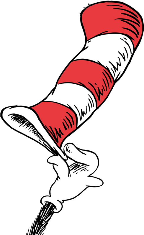 Cat In The Hat - Cat In The Hat Png (494x800), Png Download