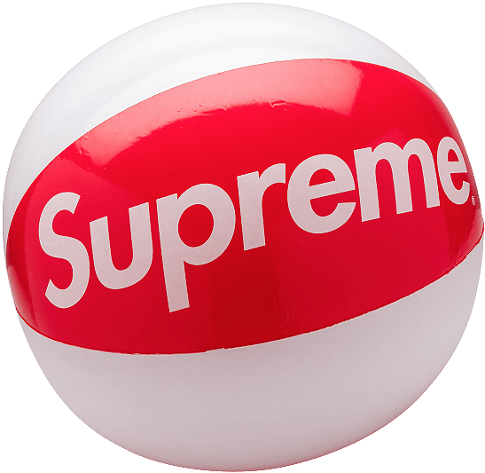 Red Beach Ball - Supreme Beach Ball One Size Shoes Red Su0420 (614x584), Png Download