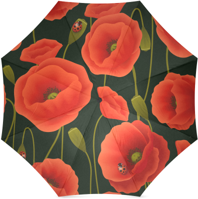 Interestprint Stylish Poppies Poppy Flower Foldable - Poppy (500x500), Png Download