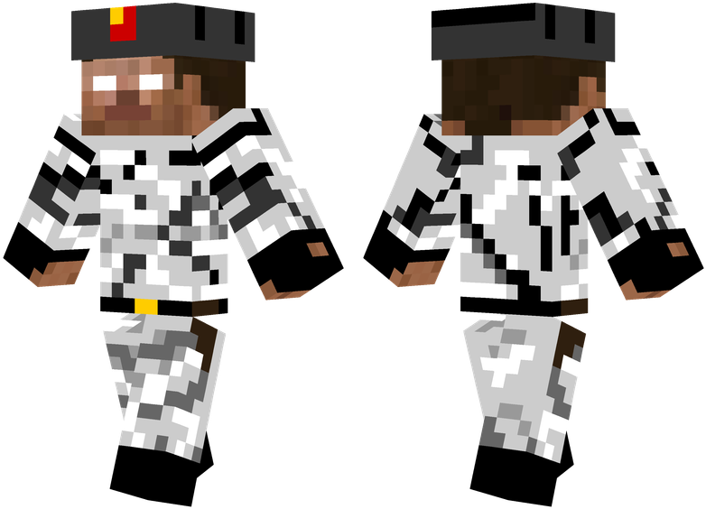 Russian Herobrine - Herobrine Skin Army (804x576), Png Download