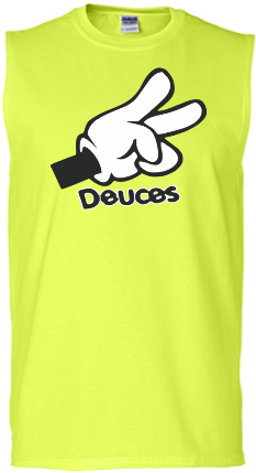 Mickey Mouse Hands Deuces - Barisyusuf Mickey Mouse Hands Deuces Bucket Hat - White (400x500), Png Download