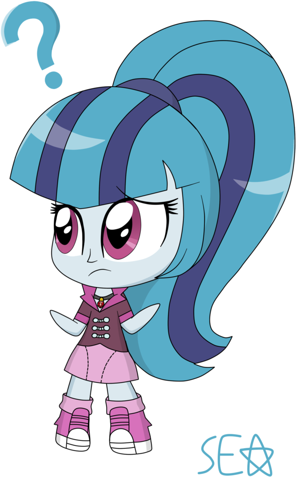 Supererikastar, Chibi, Clothes, Clueless, Equestria - Sonata Dusk (716x1024), Png Download