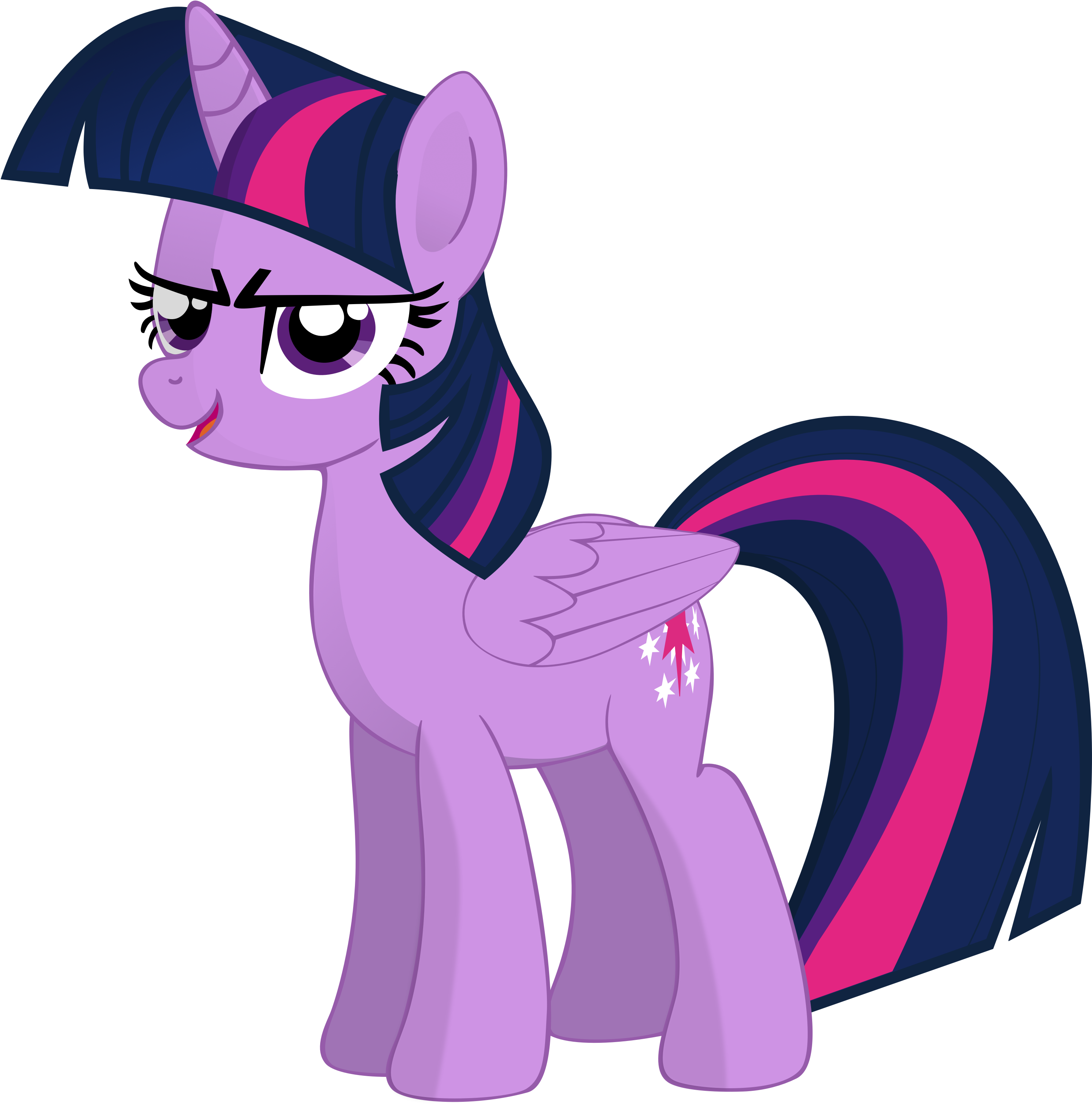 Evil - My Little Pony Violeta (3424x3078), Png Download
