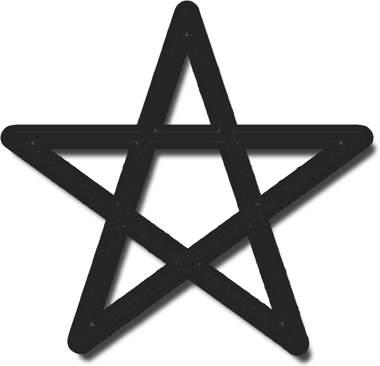 Source - - Pentagram Icon Png Vector (1324x1255), Png Download