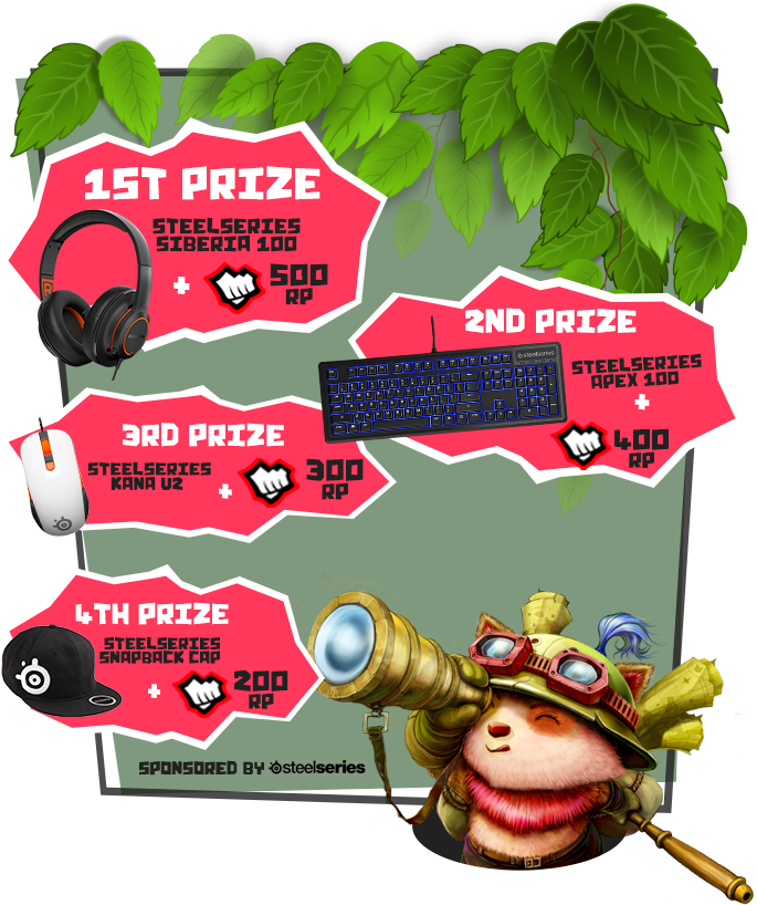 Visit Steelseries' Facebook Page Here - Gamer Gift Watch - League Of Legends Teemo Classic (700x826), Png Download