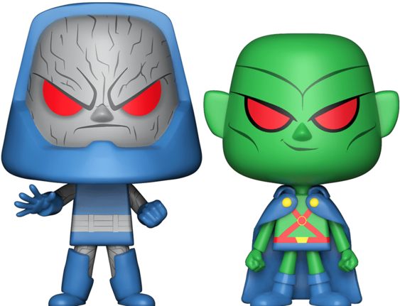 Products/24415 Dc Darkseid Martianmanhunter Vynl Glam - Dc Martian Manhunter And Darkseid Vynl. (562x703), Png Download