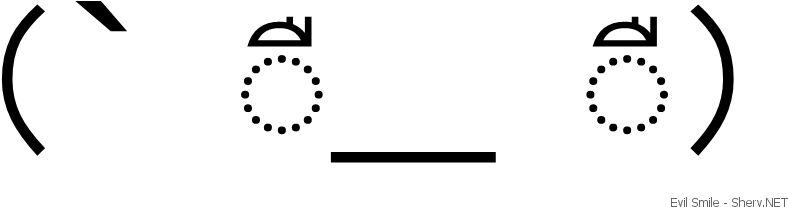 Evil Smile Inverted - Evil (850x217), Png Download