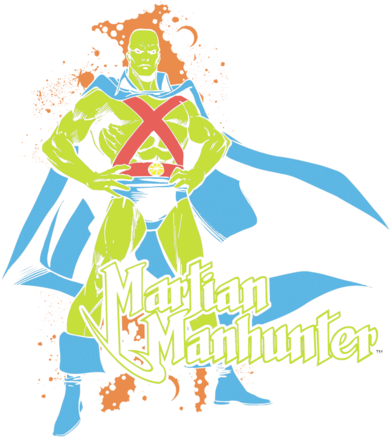 Dc Comics Martian Manhunter Men's Tank - Martian Manhunter [book] (400x440), Png Download