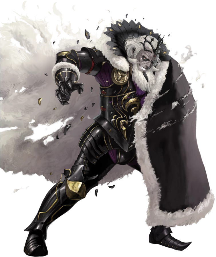 1boy Armor Armored Boots Beard Black Armor Black Footwear - Garon Fire Emblem Heroes (850x969), Png Download