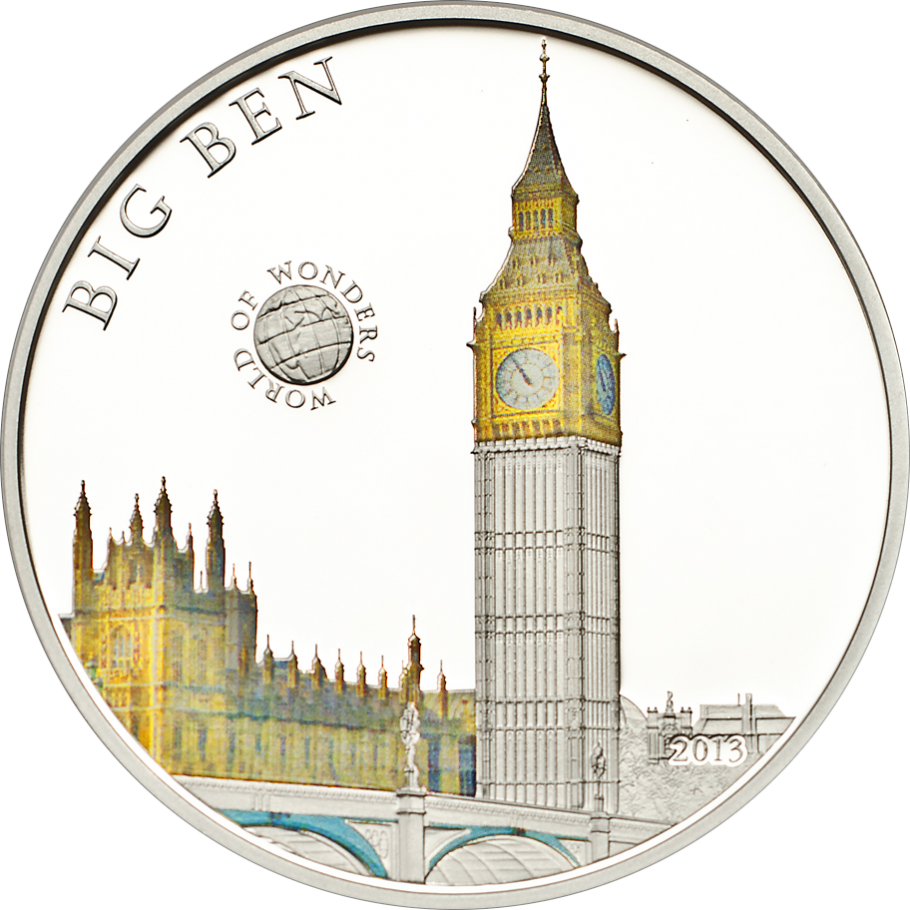 Big Ben - Silver (910x910), Png Download