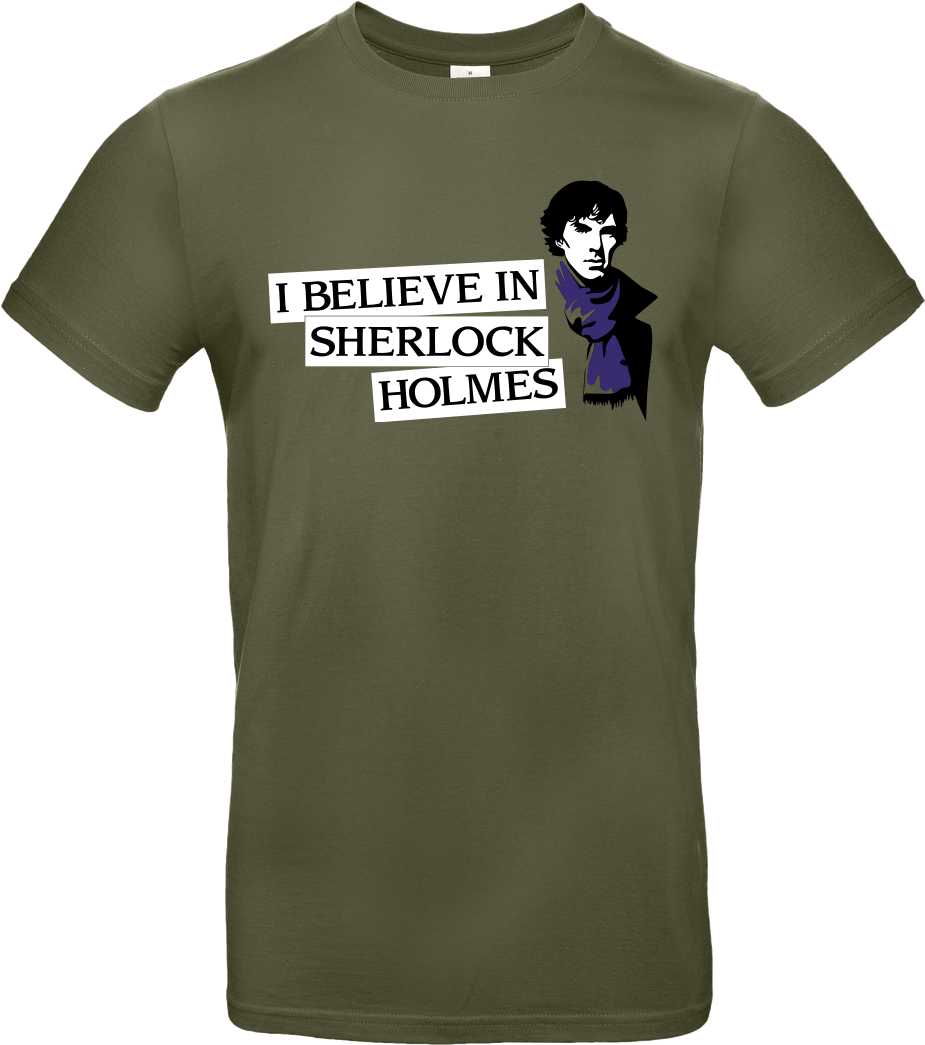 I Believe In Sherlock Holmes T-shirt B&c Exact (1044x1044), Png Download