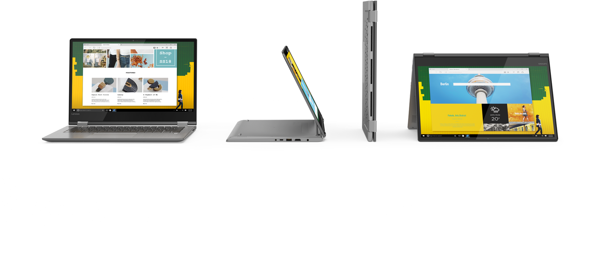 Lenovo Flex - Yoga 730 Png (2000x1126), Png Download