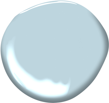 Watercolor - Benjamin Moore Dusky Blue (360x360), Png Download