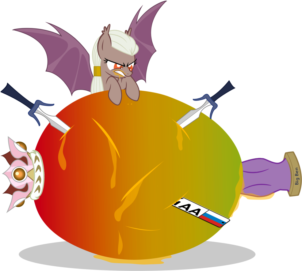 Black And White Stock King Clipground Carnelian Vs - Bat Pony And Mangoes (1024x920), Png Download
