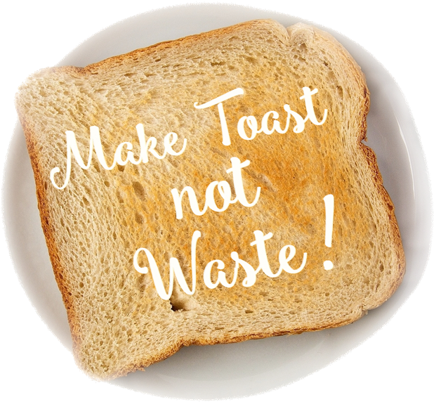Graphic Royalty Free Download Sudden Lunch Suzy Bowler - Waste Bread (735x683), Png Download