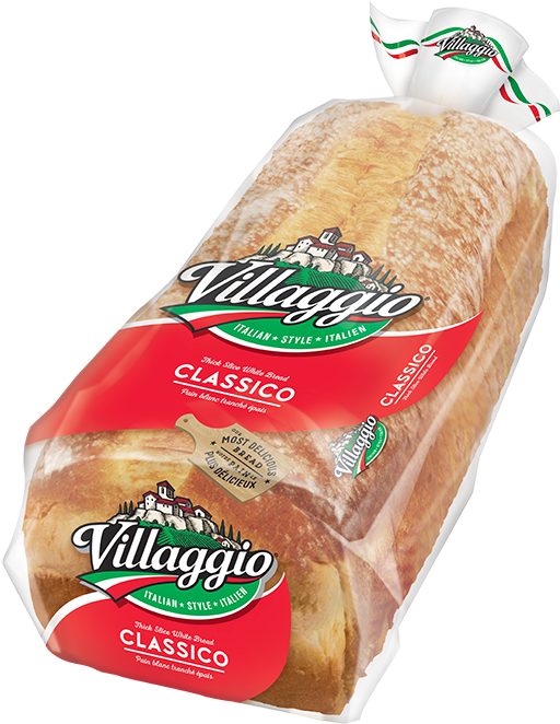 Villaggio® Original Thick Sliced Italian Style White - Villaggio Bread Whole Wheat (617x720), Png Download
