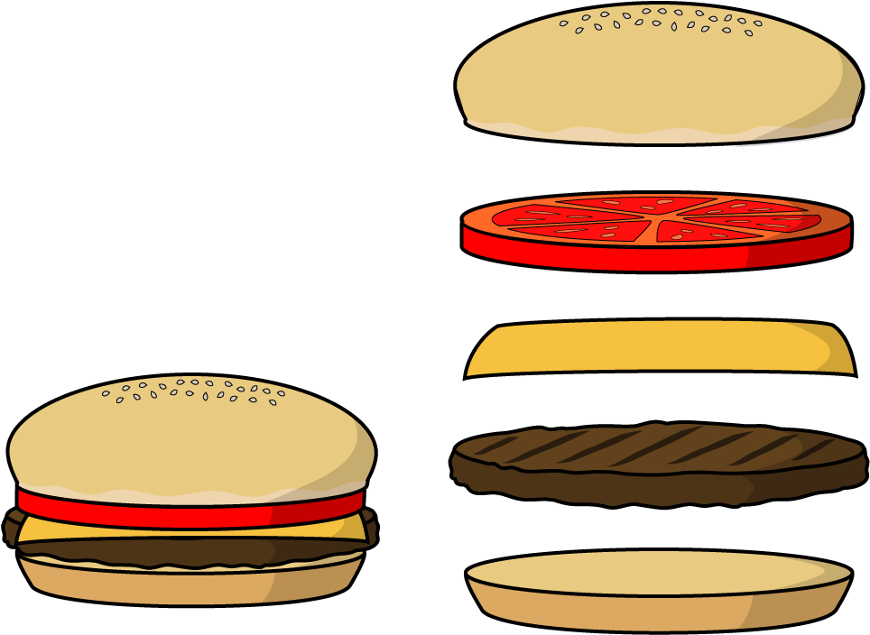 Tomato Clipart Long - Burger Patty Clipart (1024x768), Png Download