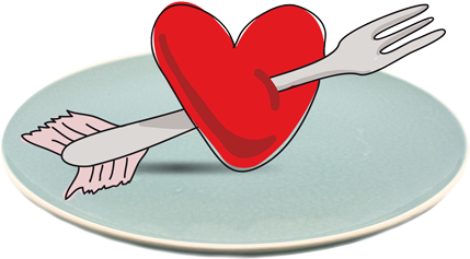 All Cook With Love - Heart (500x293), Png Download