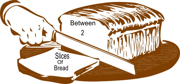 Between Slices Of Clip Art At Clker - Refranes A Buen Hambre No Hay Pan Duro (600x283), Png Download