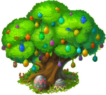 Easter Egg Tree - Easter Tree Png (371x332), Png Download