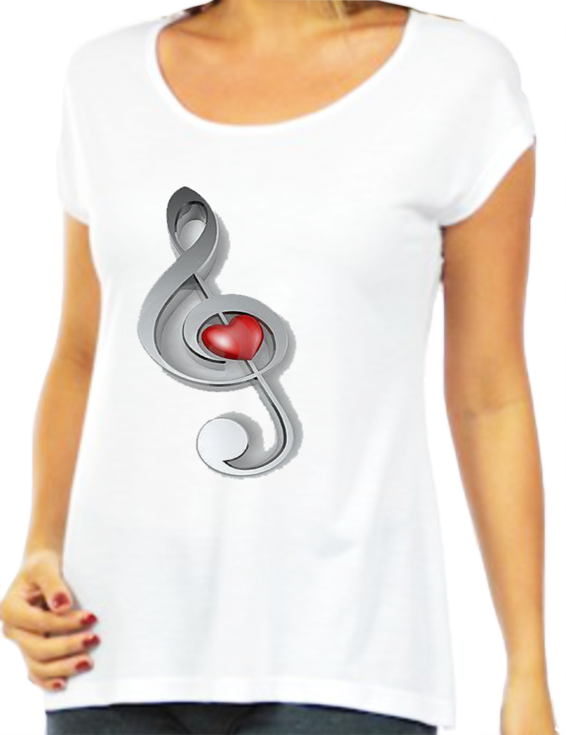 Nota Musical Pro Site - Estampas De Violao Em Camisetas (1110x1442), Png Download