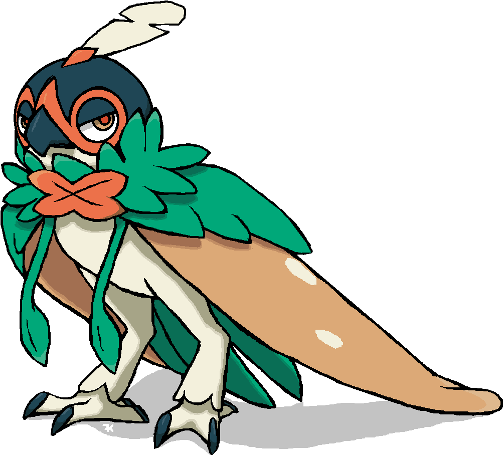 I Pondered What Decidueye Looked Like With Its Hood - Pokemon Decidueye (1105x1020), Png Download