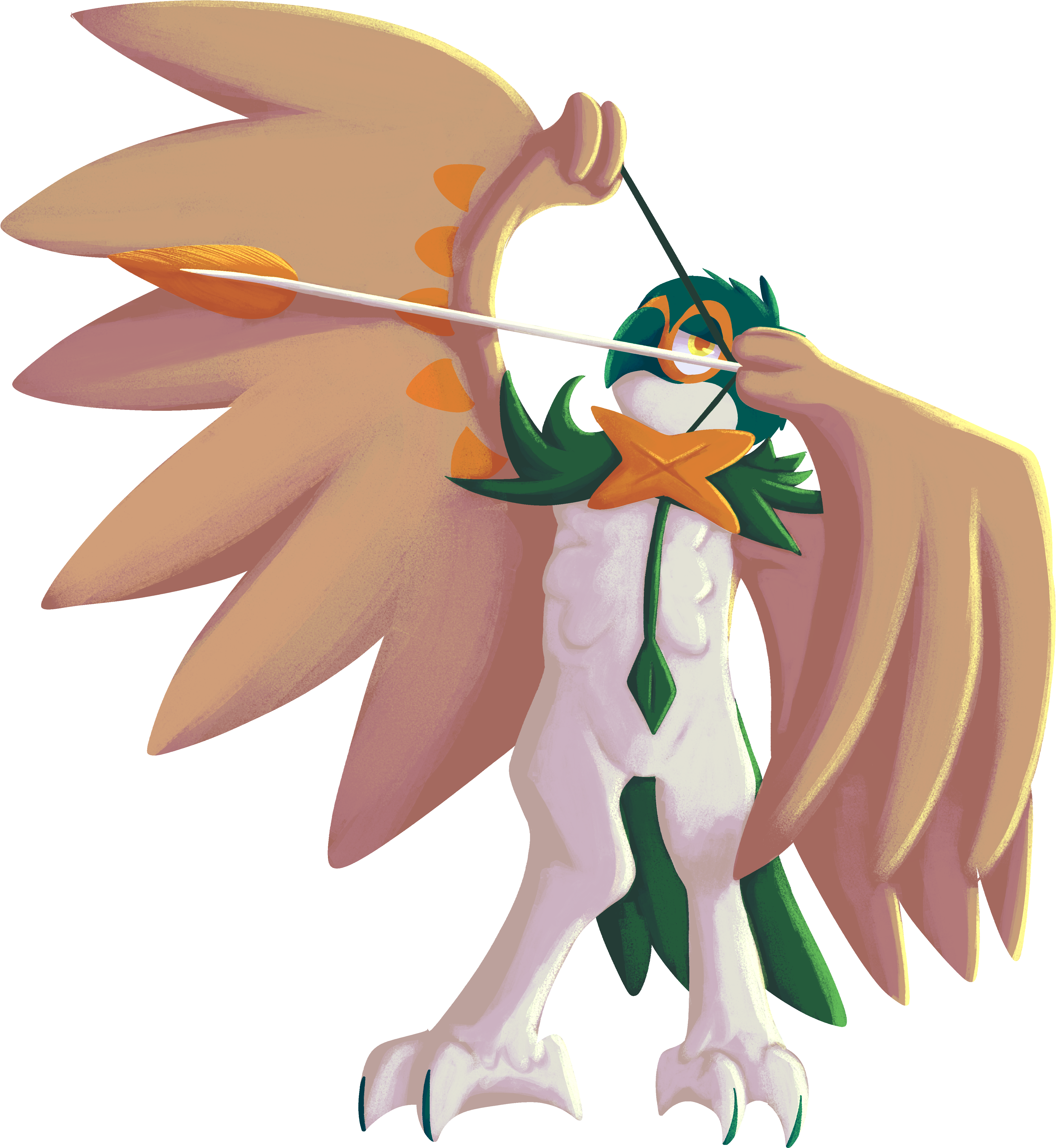 Decidueye - Illustration (4540x4915), Png Download