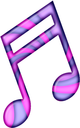 Por Rosario El Vie 11 Oct - Notas Musicales Rosas Png (300x449), Png Download