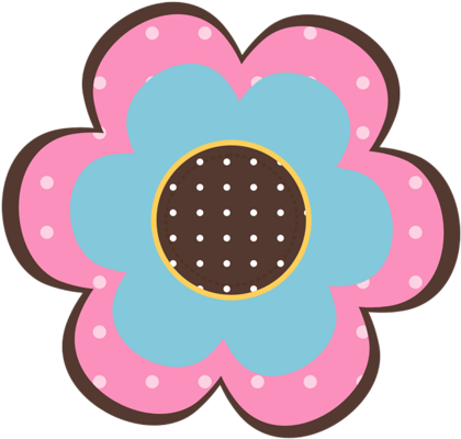 Juoliveira Cutefamily Flower02 Clipart Patterns Scrapbook - Drawing (500x500), Png Download