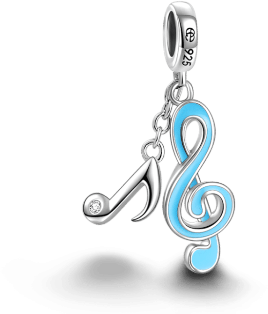 Occupations & Hobby Charms Soufeel Blue Musical (750x750), Png Download