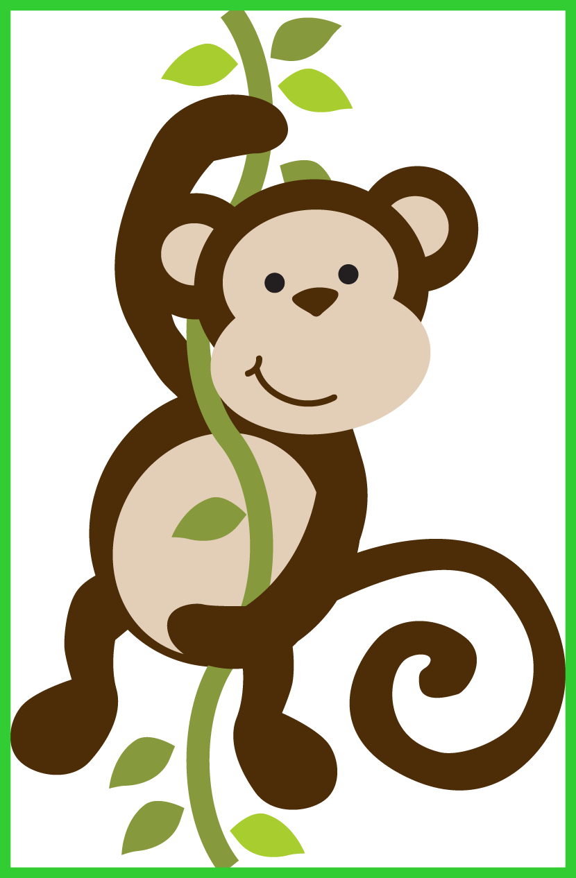 Astonishing Photo By Daniellemoraesfalcao Minus Imprimibles - Monkey Bathroom Shower Curtain (830x1266), Png Download