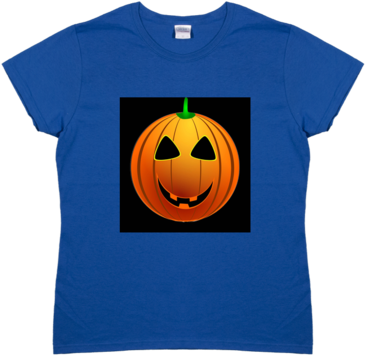 Emoji Halloween Pumpkin Tee Shirt Mens & Womens - Jack-o'-lantern (480x429), Png Download