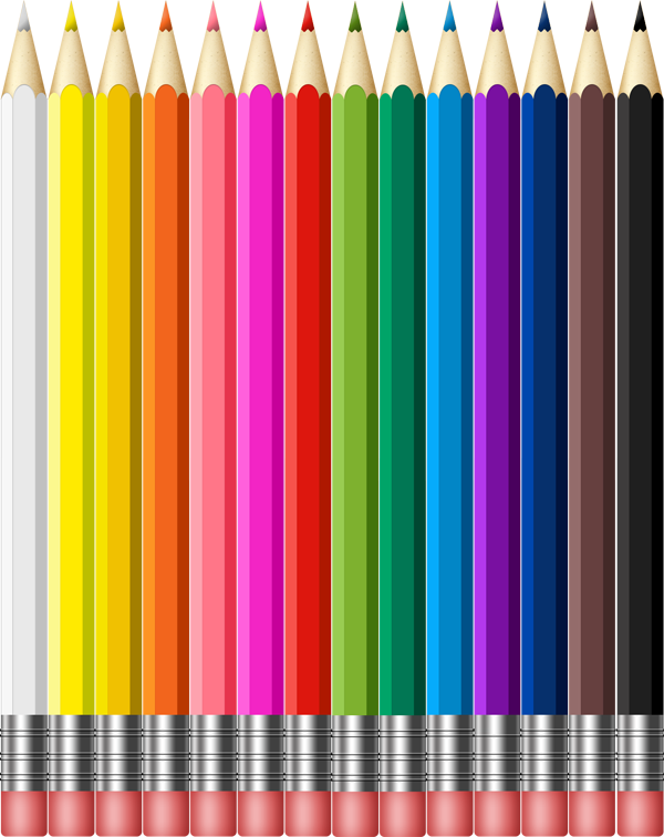 Preview Of Color Pencils Graphic - Color Pencils Png (600x756), Png Download