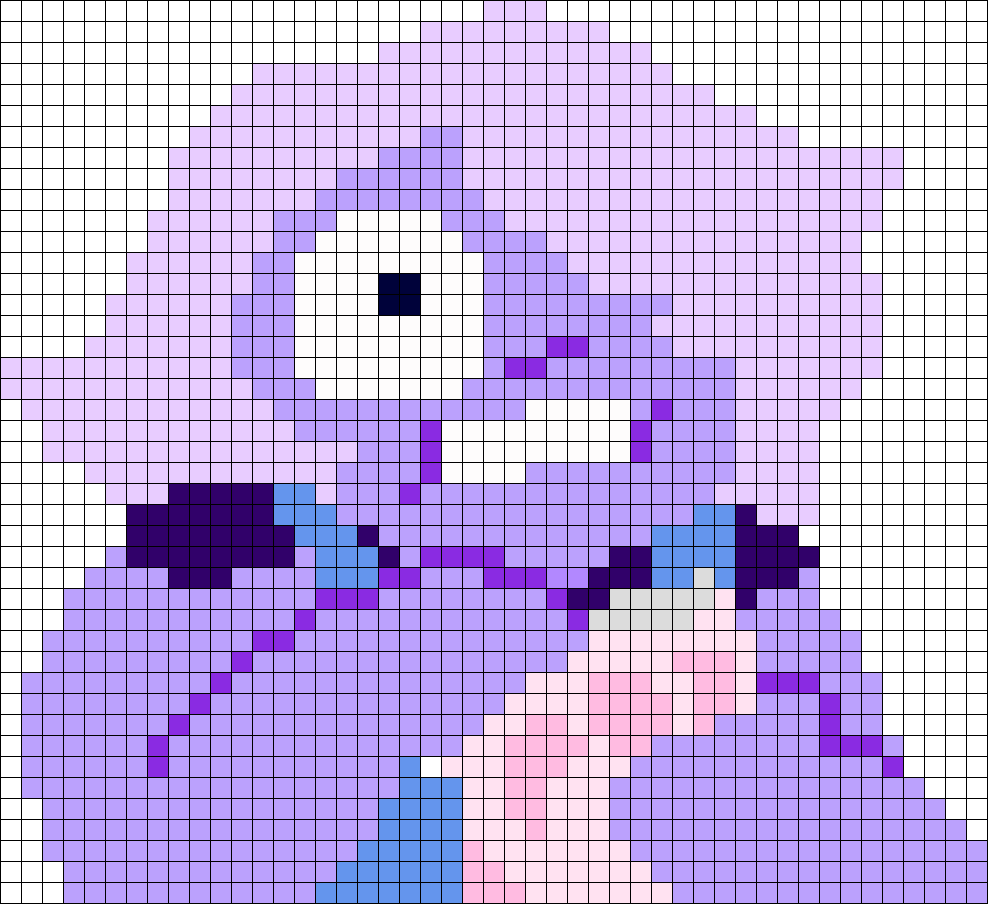 Amethyst Steven Universe Perler Bead Pattern / Bead - Amethyst Steven Universe Pixel Art (988x904), Png Download