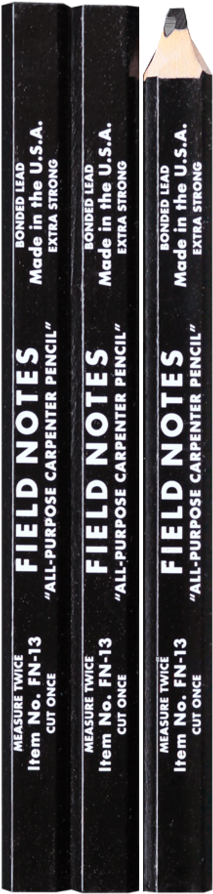 Field Notes Carpenter Pencils 3-pack (1000x1000), Png Download