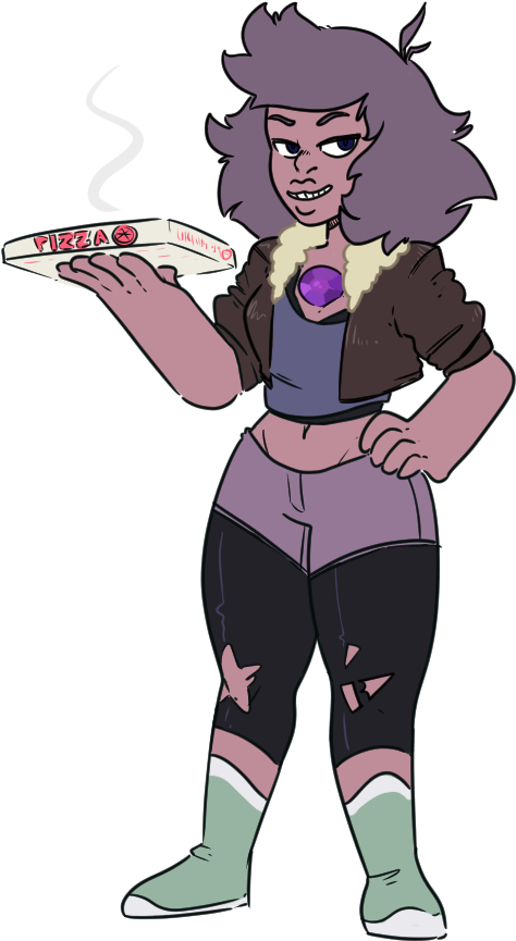 Amethyst And Jenny Fusion - Fusiones De Steven Amatista (561x935), Png Download