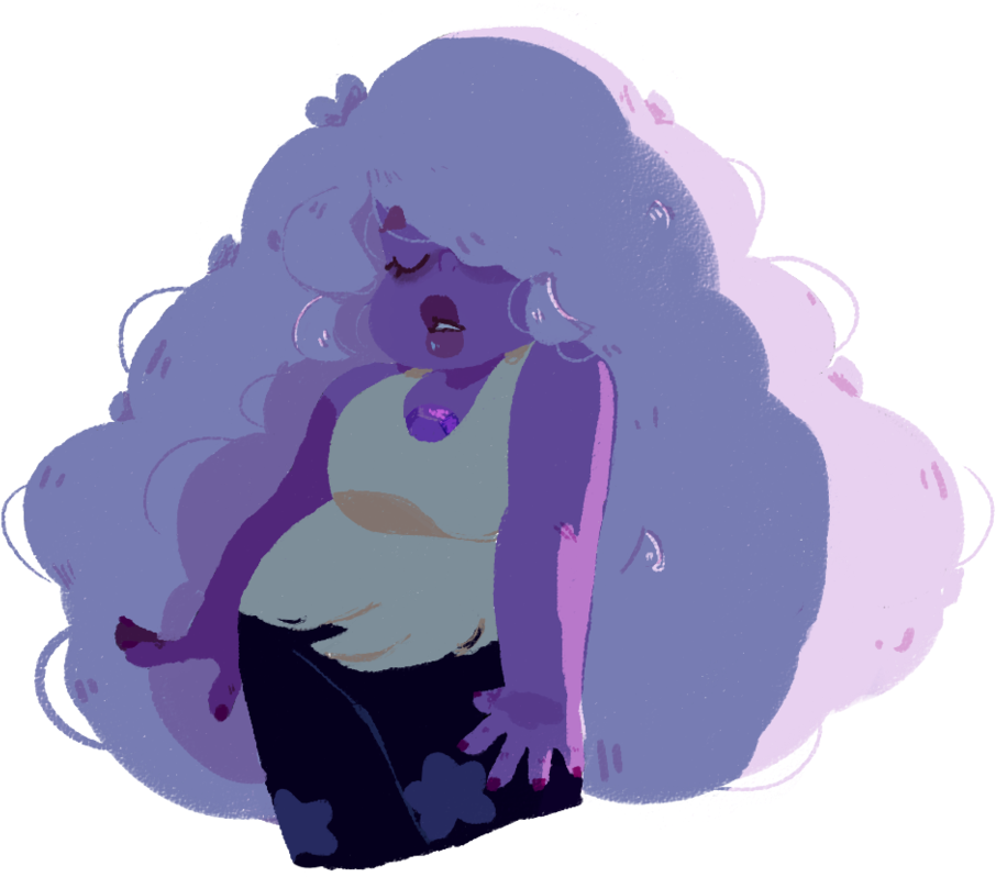 Amethyst Steven Universe Cristal Gem Su Purple - Amethyst (968x825), Png Download