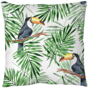 Palm Leaves And Toucan - Palm Leaves With Toucan (400x400), Png Download