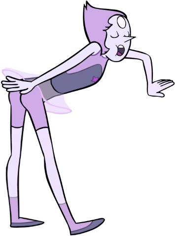 Steven Universe Amethyst And Pearl Combined - Steven Universe Amethyst As Pearl (385x516), Png Download