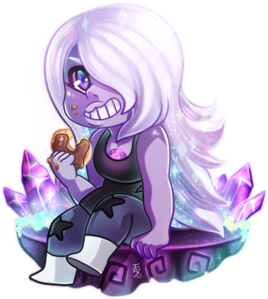 A Lil Amethyst Pagedoll For Deviant-art Steven Universe - Amethyst (544x555), Png Download