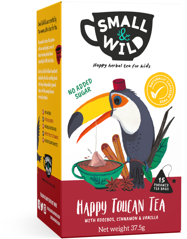 Happy Toucan Tea With Rooibos, Cinnamon & Vanilla (1000x1000), Png Download